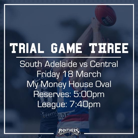 Trial Game Three: South vs Centrals - Teams
